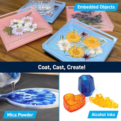 TotalBoat Table Top Epoxy Resin - 2 Quart Kit for Bars and Countertops | Two-Part Epoxy Coating for Bars and Tables, Woodworking, and Resin Art, Clear