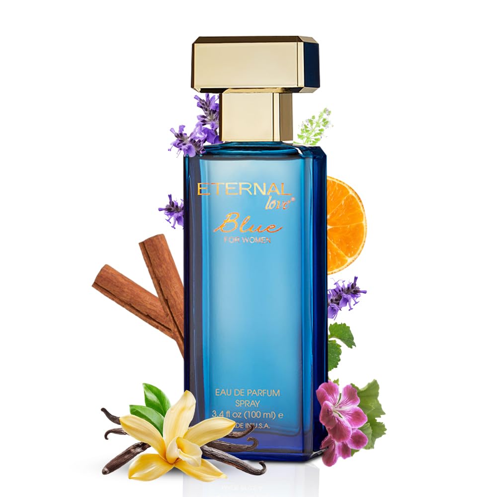 Eternal Love for Women - Long Lasting Eau de Parfum Spray - Premium Floral Fragrance with Peach & Sandalwood - Soft Feminine Scent - 3.4oz
