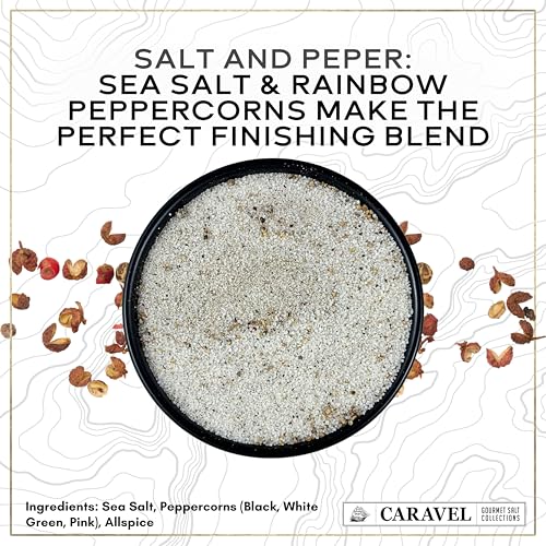 Caravel Gourmet Smoked Sea Salt Sampler, 6-Flavor Grilling Salts, 0.5 oz | Grilling & cooking salts bundle, finishing salt & spice variety pack gift for special occasions