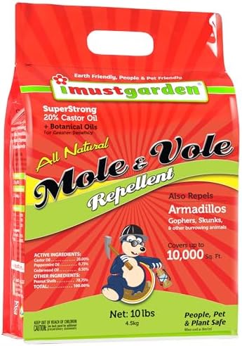 I Must Garden Mole & Vole Repellent: Professional Strength - Natural - 10lb