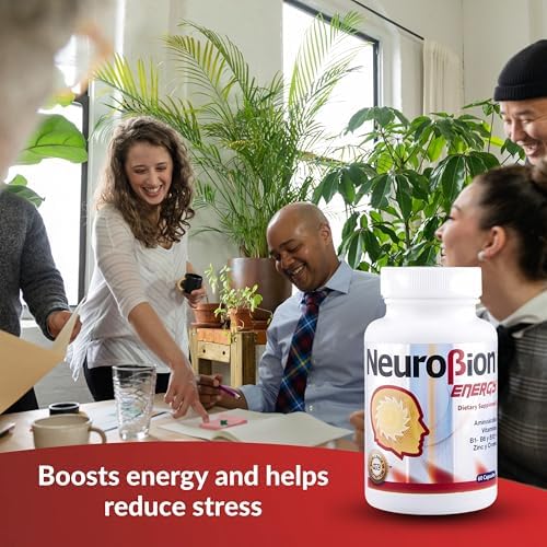 60 Caps Neurobion Energy - Amino Acids Vitamin B1 B2 B6 B12 - Increases Brain Alertness & Stamina | One a day supports normal metabolism and nervous system function; sealed, authentic import