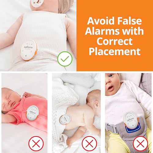Oma Sense Portable Baby Breathing Movement Monitor with Vibrations and Audible Alerts Designed to Stimulate Baby and Alert Parents