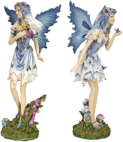 Design Toscano Fairy of Hopes and Dreams Garden Statue by Artist Cecelia 11"Wx11"Dx22"