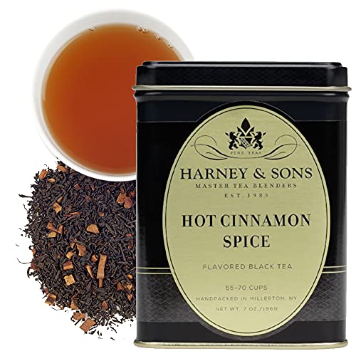 Harney & Sons Japanese Sencha Tea, Loose Leaf Green Tea Tin, 8 oz | Loose leaf Sencha green tea from Shizuoka with mild vegetal, spinach, and light roasted notes. 8 oz tin. Contains caffeine.