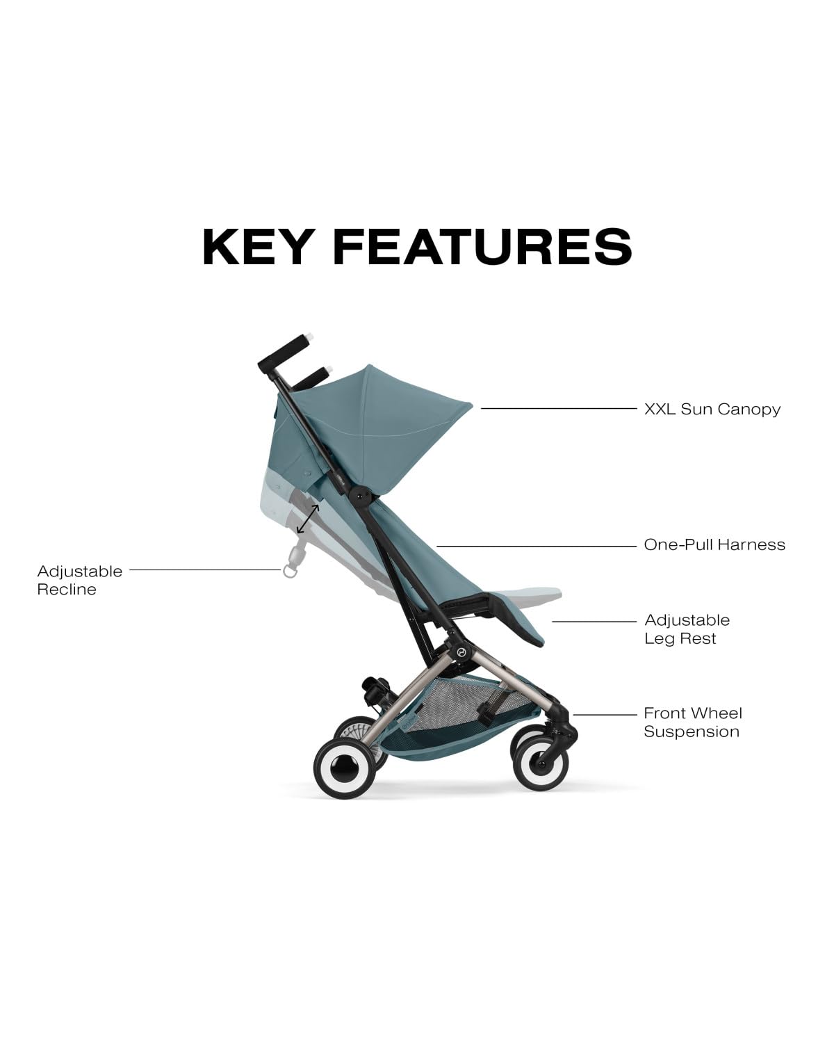 LIBELLE Ultra Lightweight Travel Stroller - Almond Beige