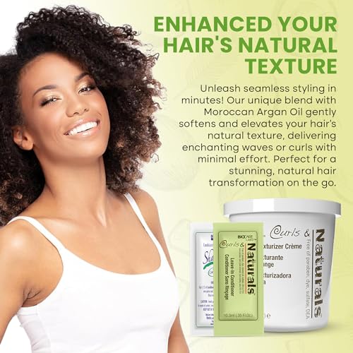 Curls & Naturals Texturizer Hair Softener with Moroccan Argan Oil