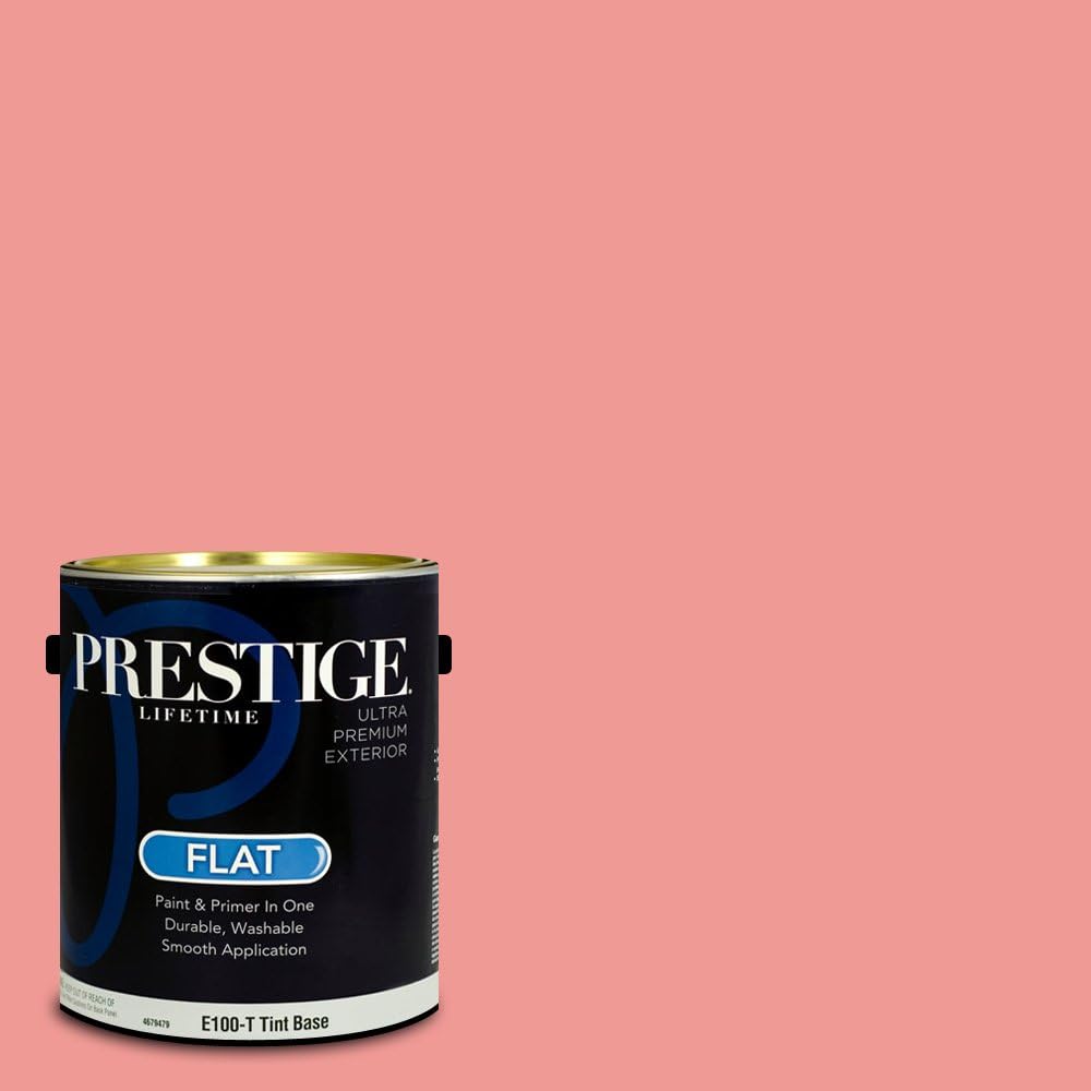 PRESTIGE Paints Exterior Paint and Primer In One, 1-Gallon, Satin, Comparable Match of Sherwin Williams* Real Red*