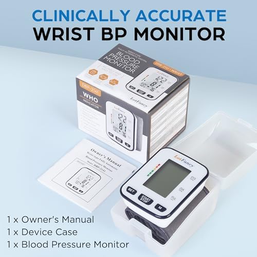 LotFancy Wrist Blood Pressure Monitor for Home Use