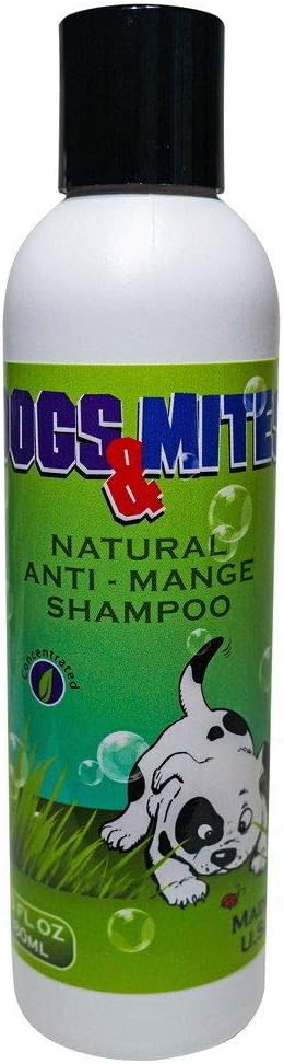 Dog n Mite Anti-Mange Shampoo for Dogs & Puppies with Demodex Mange, Itching, Hot Spot - 6.0 oz