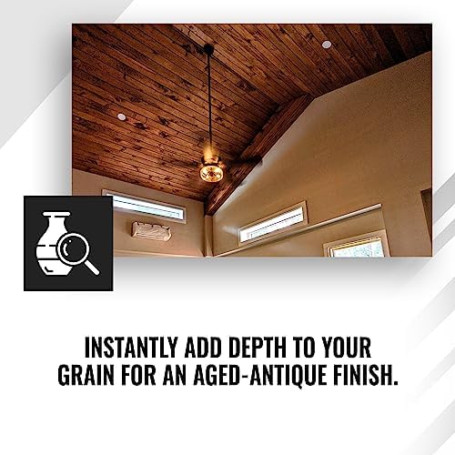 Real Milk Paint Dark Half, Dark Tung Oil and Orange Peel Oil for Wood Finishing, Cutting Boards, Butcher Blocks, Wood Floors, Clay, Stone, and Slate, Food Grade, 1 Gallon