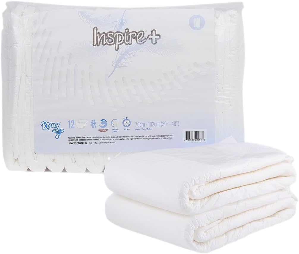 Rearz - Inspire+ Adult Nighttime Briefs (12 Pack) (Medium)