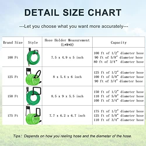 Hose Hanger, Heavy Duty Metal Hose Holder Wall Mount