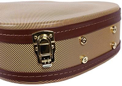 Crossrock SG Guitar Case, Multi-layer Wood Case, Arch-top Style, Vinyl Tweed