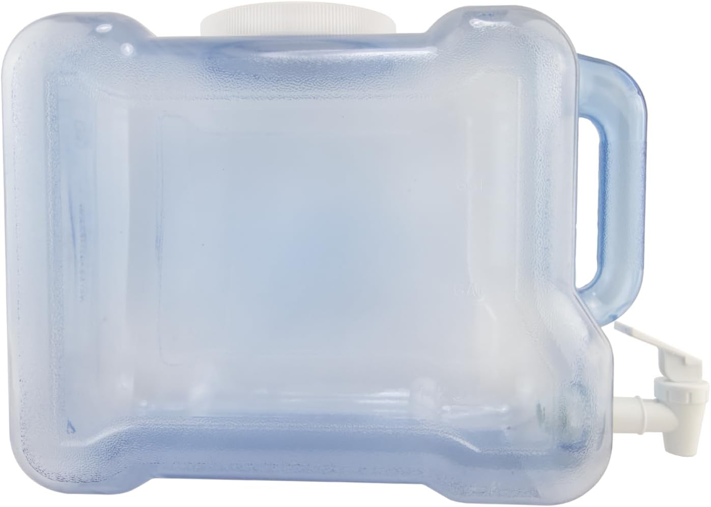 New Wave Enviro Products BPA Free Bottle, 2 Gallon Refrigerator with BPA Free Spigot and Integrated Handle, Refrigerator Dispenser Bottle, light blue