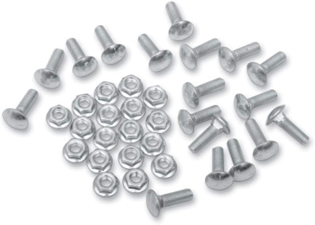 Snow Plow Wear Bar Bolt Nut Kit 7 Pack 5/16" x 1" Bolt 8mm Universal Fit