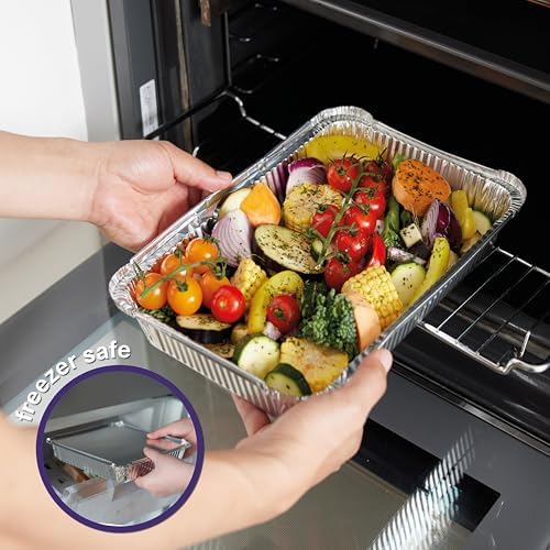 MATANA 40 Pack 9 Inch Round Aluminum Foil Pie Pans with Lids, Pie Tins Disposable for Cinnamon Rolls, Baking Tarts & Cakes, Pie Pan For Cooking