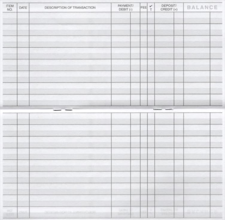 Checkbook Register, Made in The USA, Check Registers for Personal, Blank Ledger Transaction Registers for Personal or Business Bank, Check Register Book (23-24-25 Calendars, 10)