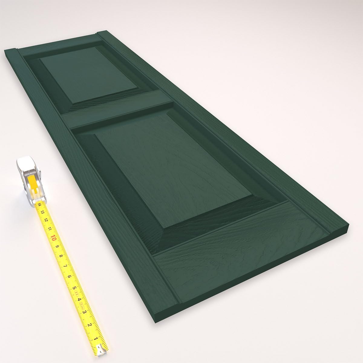 Ekena Millwork Lifetime Vinyl LP2S14X06300BL Standard Two Equal Panel Vinyls, Raised Panel Vinyl Shutters, w/Installation Shutter-Lok's & Matching Screws (Per Pair), 14.75"W x 63"H, Black