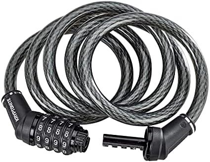 Kryptonite Resettable Combination Bike Lock Cable, 6ft x 12mm Steel