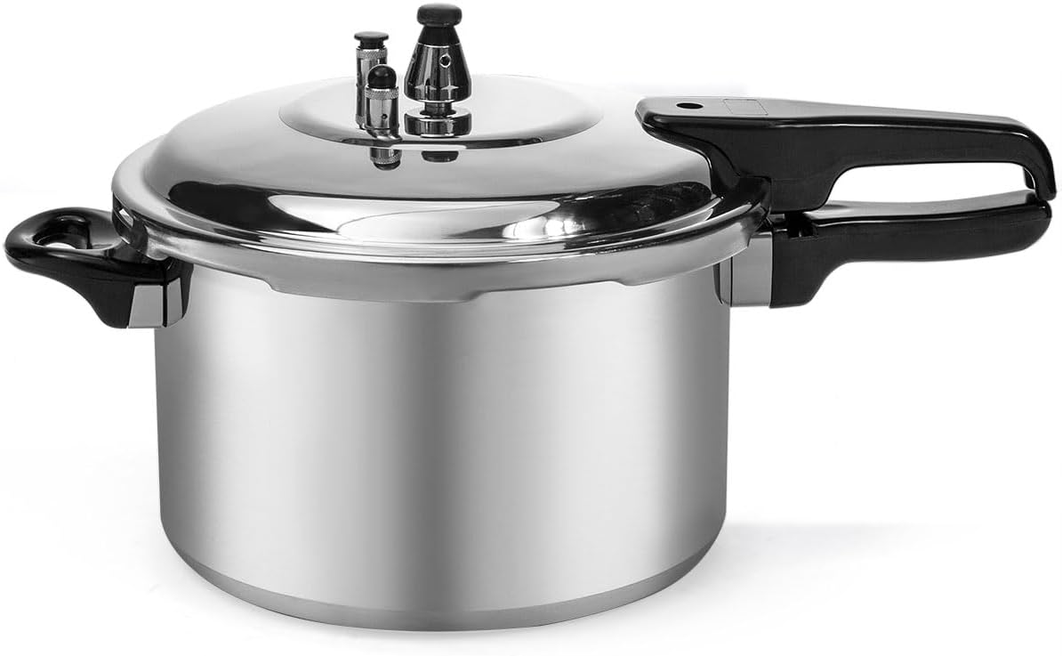Barton 6.0 Quart Pressure Cooker Pot Release Valve Aluminum Canning Cooker Pressure Release Pot Stove Top Instant Fast Cooking Stovetop Pressure