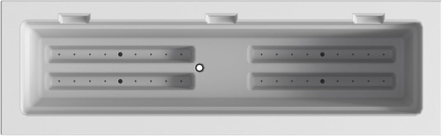 Mayne Fairfield 48in Self-Watering Rectangular Window Box Planter, Black | Self-watering, All season, Fade resistant, Mounting brackets included, Built-in overflow, 15-year warranty