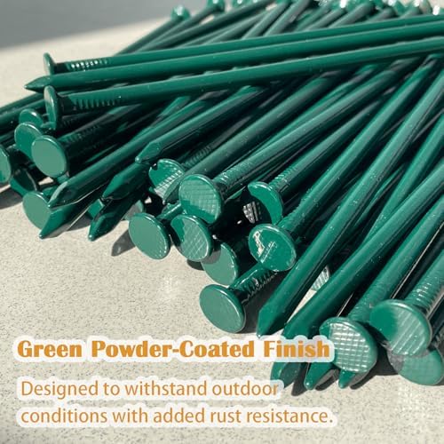 Landscape Stakes Metal Landscape Edging Anchoring Spikes, 10-Inch Length 50 Count, for Artificial Turf Stakes, Paver Edging, Weed Barrier, Timber