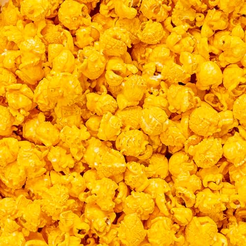 4 Flavor Gourmet Popcorn Assortment 8 Gal. (128 Cups) Large Sampler - White, Caramel, Cheese, and Rainbow Bulk Popped