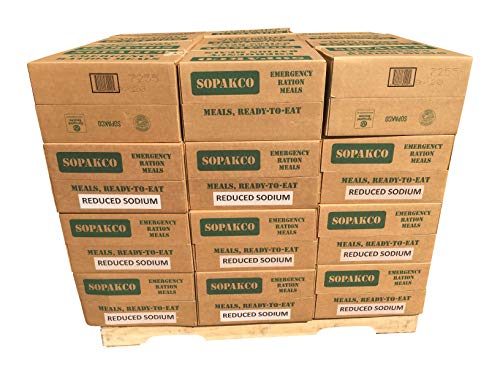 2017 Pack Date - Sopakco Low Sodium MRE Case Pallet - 48