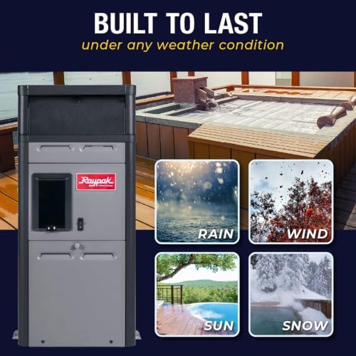 Raypak 014786-156A Propane Gas Pool Heater 150K BTU for 0-1999ft Elevation