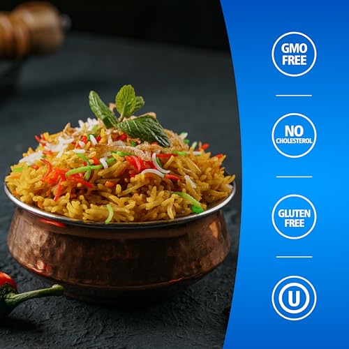 Authentic Premium Basmati Rice by Khazana in 10 lb Bag - Aromatic and Flavorful Indian Grain - Non-GMO, Gluten Free, Kosher, Cholesterol Free