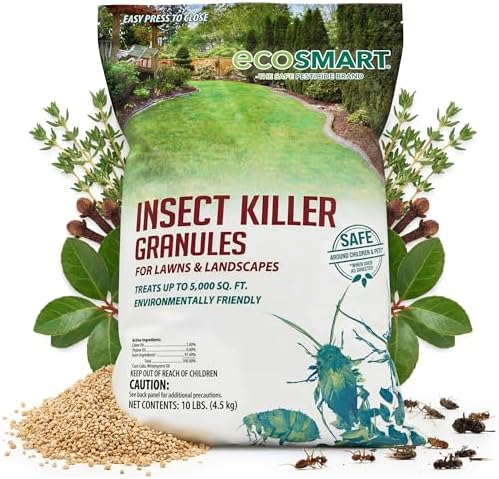 EcoSMART Insect Killer Granules for Lawns & Landscapes, 10 lb Bag, Plant-Based Pest Control with Clove & Thyme Oil