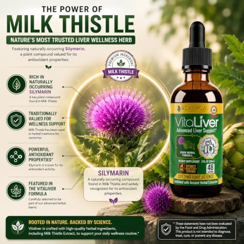 VitaLiver - Liver Health Supplement - Support Liver Cleanse & Detox - Liquid Delivery for Absorption - Milk Thistle, Artichoke, Chanca Piedra, Dandelion & More!