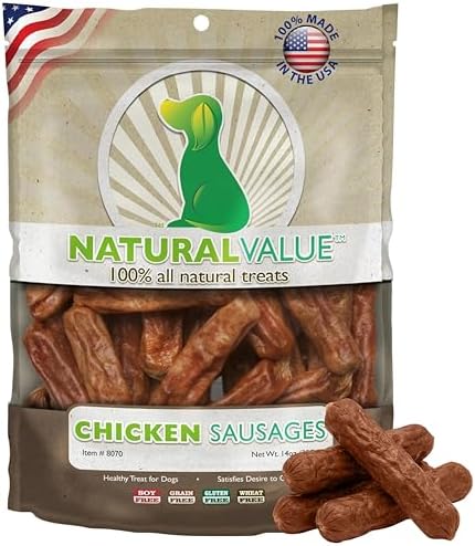 Loving Pets Natural Value Beef Sticks - Soft Jerky Dog Treats for Large & Small Breeds - Healthy Gluten, Wheat, Soy & Grain Free Pet Treats for Dogs