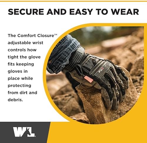 Wells Lamont FX3 Impact Work Gloves, TPR Protection, Leather Palm, X-Large