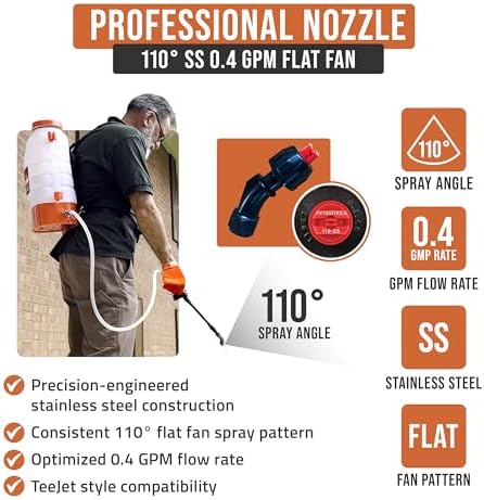 PetraTools 3 Gallon Battery Powered Backpack Sprayer - 2.5 Hour Runtime