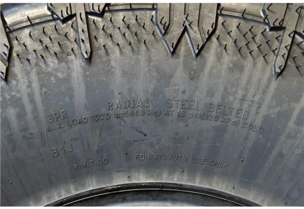 Ocelot WR2016 32x10x14 UTV Tires All Terrain, Durable 8-Ply Radial Construction and Non-Directional Tread