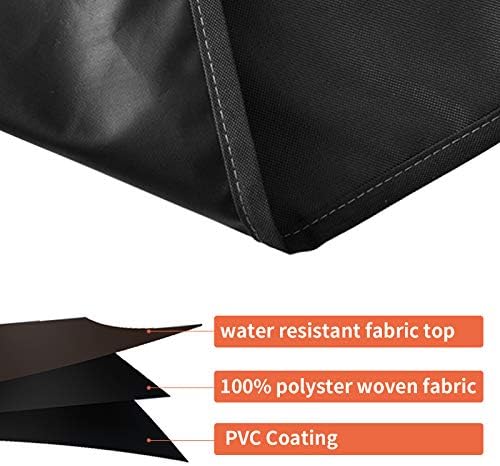 Qualward Air Conditioner Covers for Outside Units, AC Cover for Outdoor Central Unit Top Heavy Duty Water-Resistant Fits Up to 36 x 36 Inch, Black