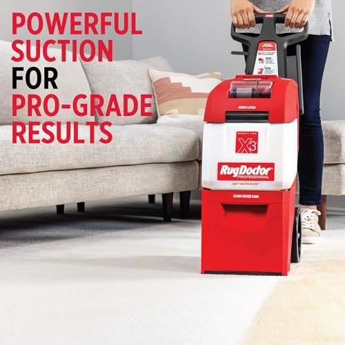 Rug Doctor Mighty Pro X3 Commercial Carpet Cleaner with Pet Cleaner Pack