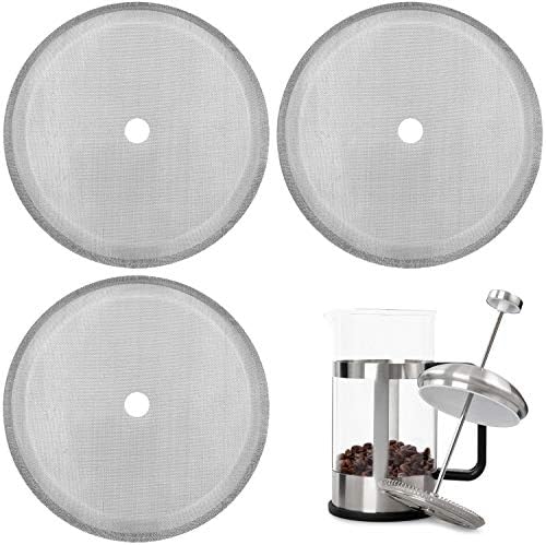 Boao 3 Packs French Press Replacement Cafetiere Filter Mesh Screen