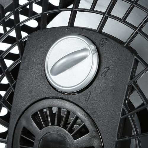 Lasko 505 Small Desk Fan with10-Inch Pivoting Head, Portable Electric Plug-In Table Fan Creates a Quiet Personal Cooling Breeze, Ideal for Travel, Bedroom, Dorm, and Office – Bronze