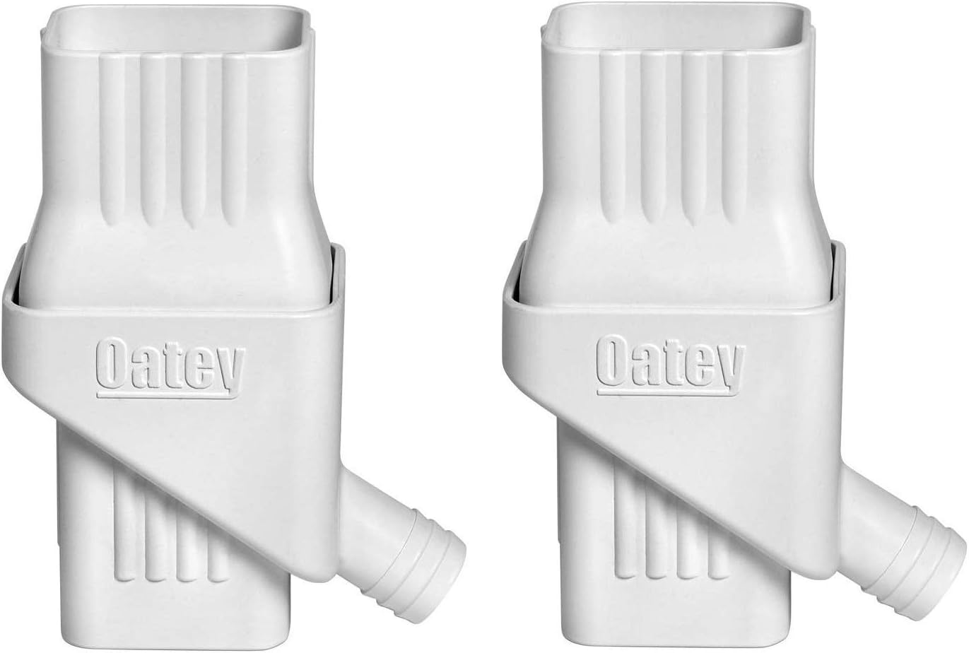 Oatey Mystic Rainwater Collection System Fits 2" X 3" Residential Downspouts (Тwo Рack)