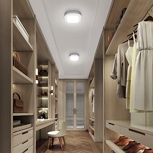 Motion Sensor LED Ceiling Light Battery Operated, Wireless 300LM Indoor