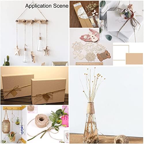 LiQunSweet 100m/328ft Hemp Cord Hemp Rope String Twine Beading Material 1 Ply for Jewelry Making DIY Craftings Wall Hanging Art Project Home Party