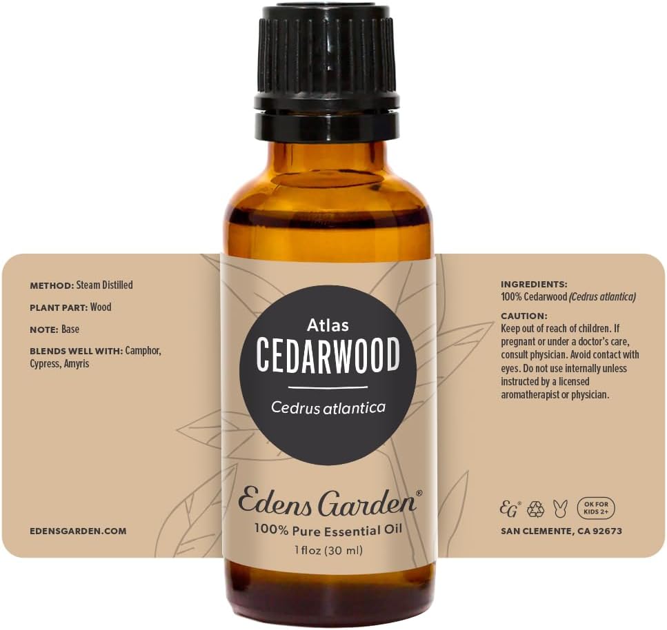 Edens Garden Cedarwood-Texas Essential Oil- 100% Pure 10 ml (.33 fl oz)
