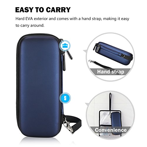 ProCase Hard Travel Case for Electric Trimmer & Shaver -Black | Fits QP2520 QP2530 QP2620 QP2630, Portable Organizer Carrying Bag