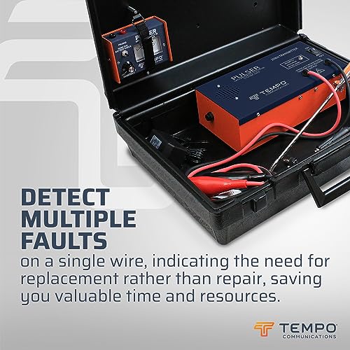 TEMPO Communications PE2003-G Pulser Ground Fault Locator, Underground Wire Break Locator, High-Voltage Signal, A-Frame Receiver