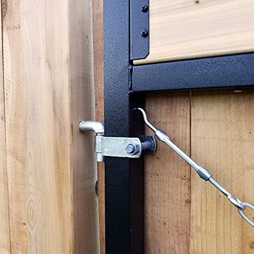 Adjust-A-Gate® AG72LTP-ZR0110 Medium - Wide Corrosion Resisting Steel Full-Frame Anti-Sag Fence Gate Kit – Fits Openings of 36" - 72"