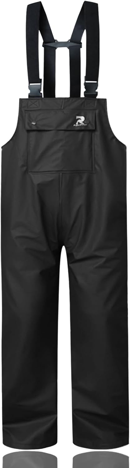 RainRider Rain Pants for Men Women Waterproof Rain Gear Bib Overalls Trousers for Fishing Hunting