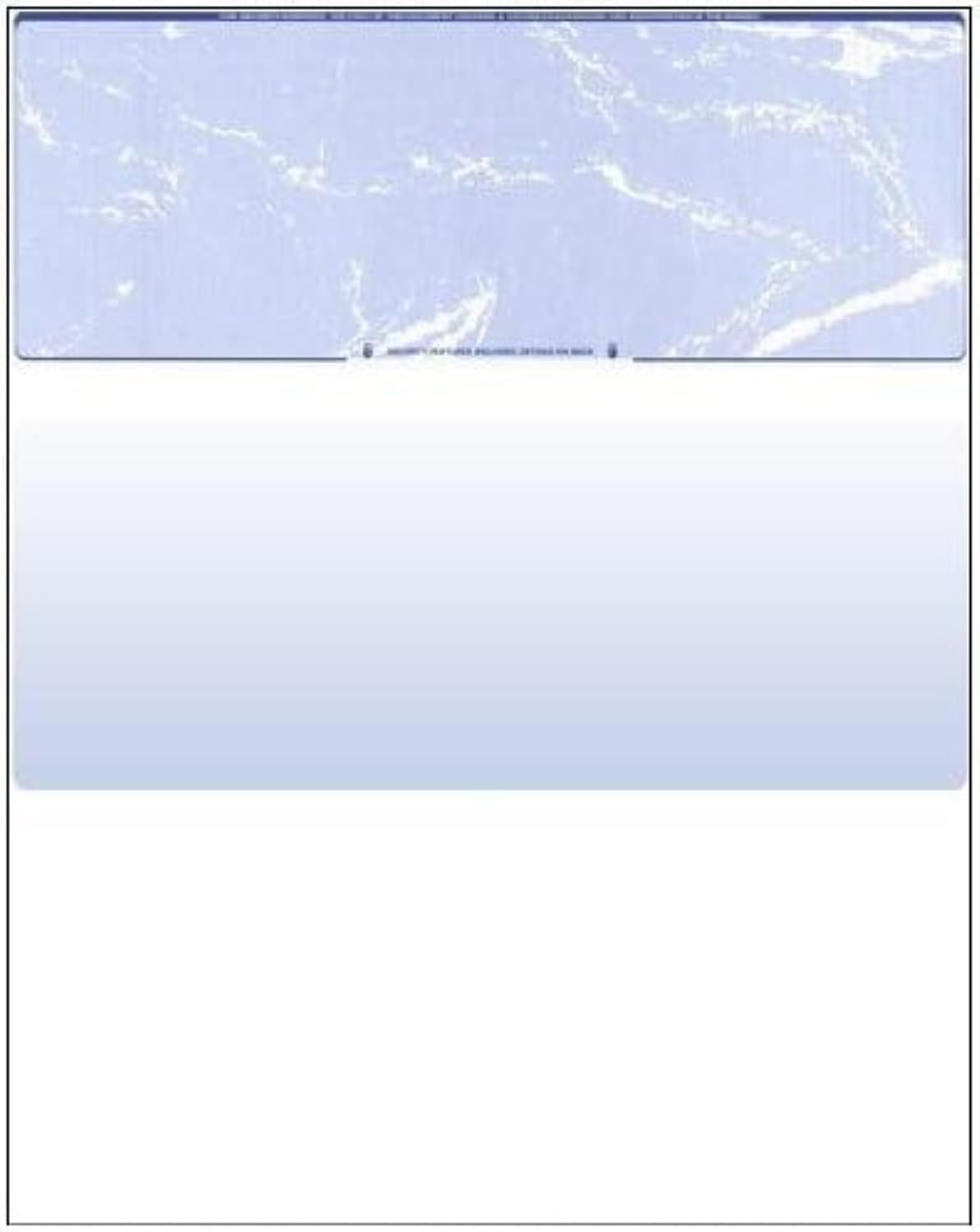 Compuchecks Blank Check Paper 500 Pack, Check on Top, QuickBooks Compatible | Blue Diamond High Security Computer Business Checks, Voucher on Bottom, 8.5x11, Works with Laser & Inkjet Printers, USA Made