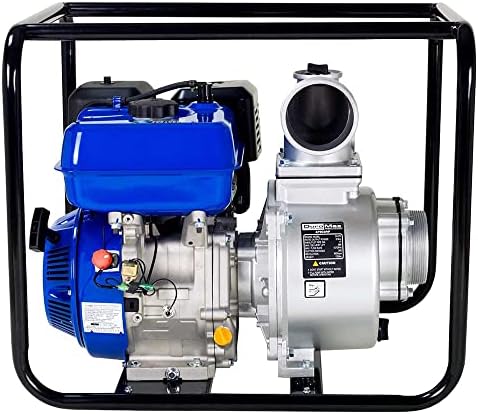 DuroMax XP652WP 208cc 158-Gpm 3600-Rpm 2-Inch Gasoline Engine Portable Water Pump, 50 State Approved, XP652WP, Blue